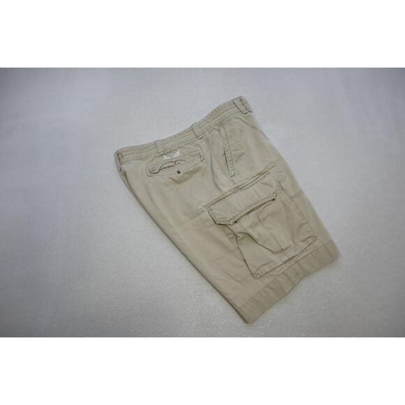 Polo Ralph Lauren Cargo Shorts Camp Rugged Beige Baggy Mens Size 46 Big - Picture 1 of 13